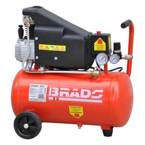  Воздушный компрессор BRADO AR25S (до 180 л/мин, 8 атм, 25 л, 230 В, 1.50 кВт)