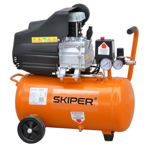  Воздушный компрессор SKIPER AR25A (до 235 л/мин, 8 атм, 25 л, 230 В, 1.50 кВт)