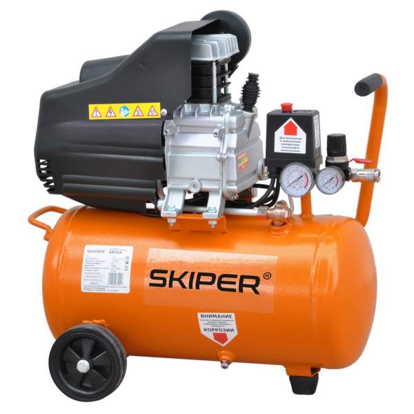 Воздушный компрессор SKIPER AR25A (до 235 л/мин, 8 атм, 25 л, 230 В, 1.50 кВт) [Компрессор Воздушный SKIPER AR25A (до 235 л/мин, 8 атм, 25 л, 230 В, 1.50 кВт)]