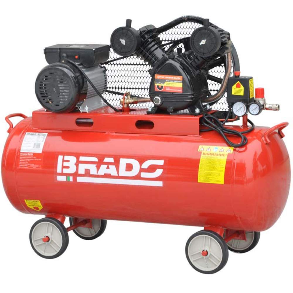  Воздушный компрессор BRADO IBL3100V (до 300 л/мин, 8 атм, 100 л, 230 В, 2.2 кВт)