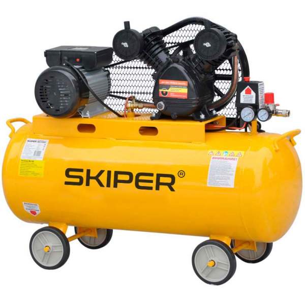 Компрессор Воздушный SKIPER IBL3100V (до 300 л/мин, 8 атм, 100 л, 230 В, 2.2 кВт)