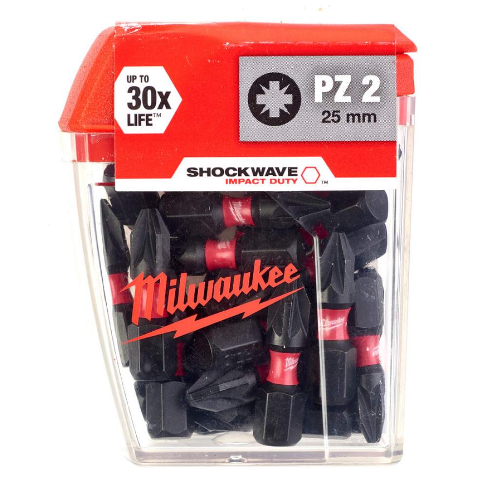 Milwaukee Насадка SHOCKWAVE™ PZ2 25 мм (25 шт.)