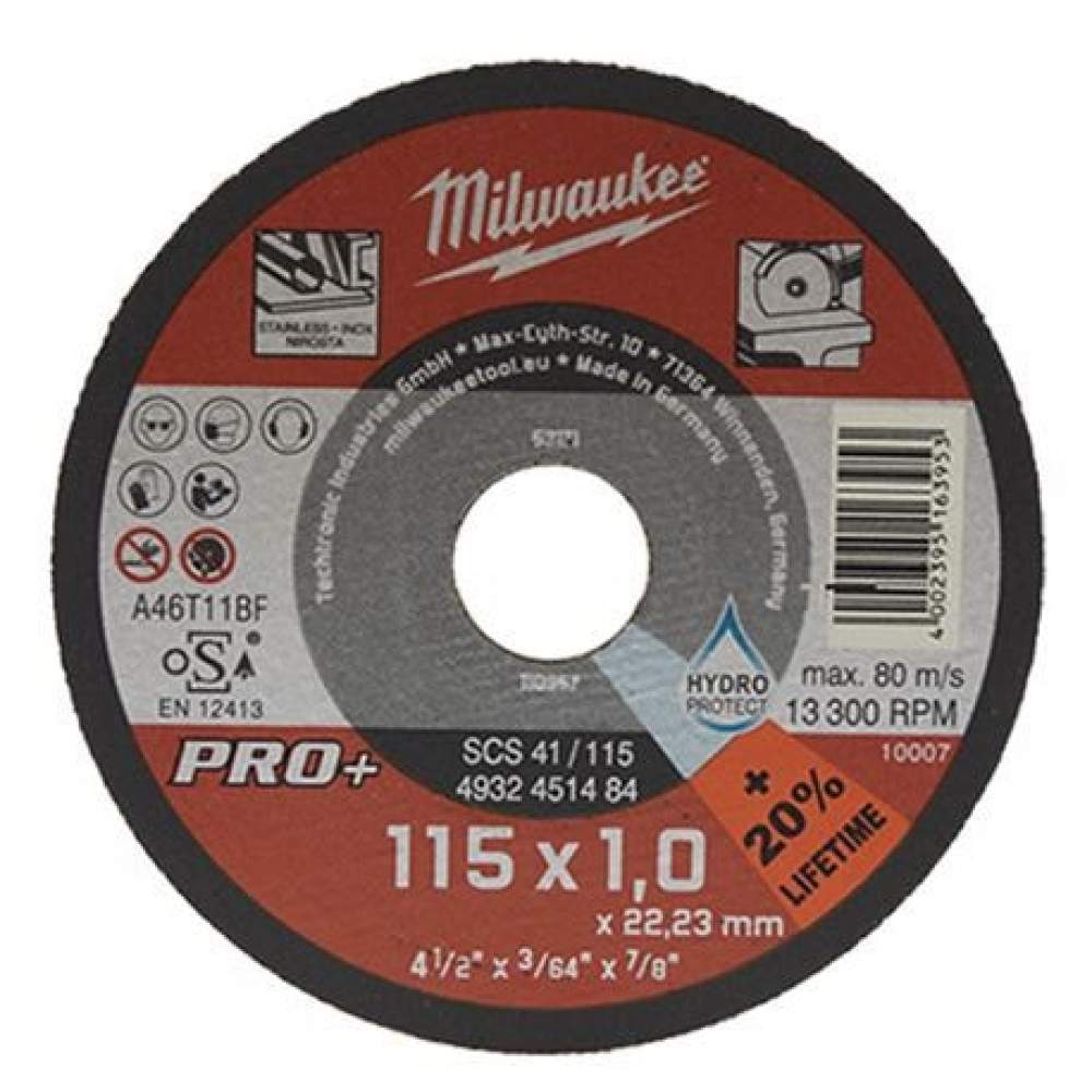 Milwaukee Отрезной диск SCS 41/115x1 PRO+ (заказ кратно 50 шт.)