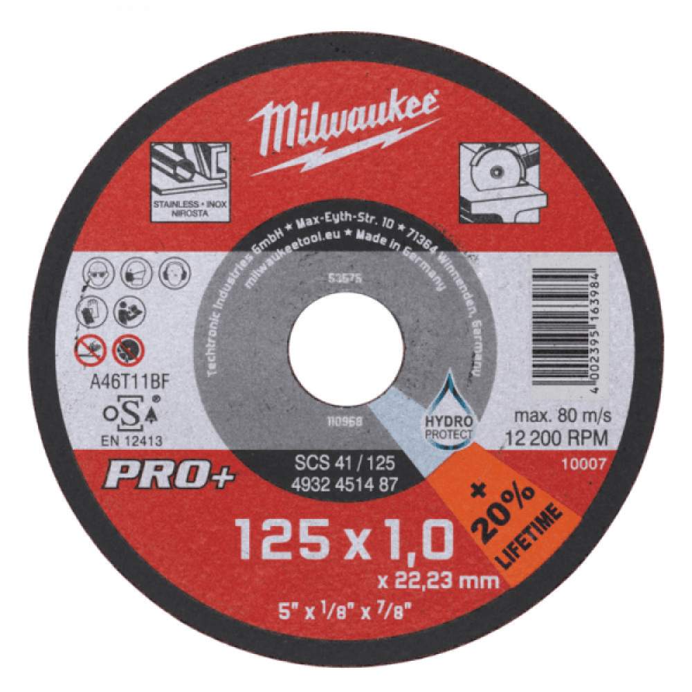 Milwaukee Отрезной диск SCS 41/125х1 PRO+ (заказ кратно 50 шт.)