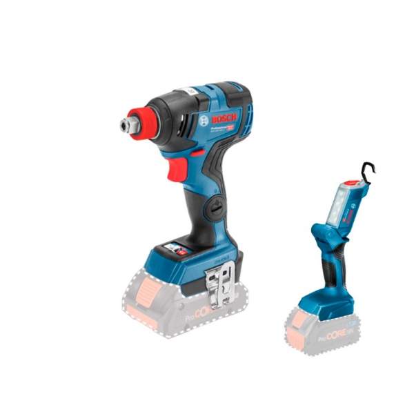 GDX 18V-200 C+фонарь GLI 18V-300 без АКБ и ЗУ [Гайковерт BOSCH]