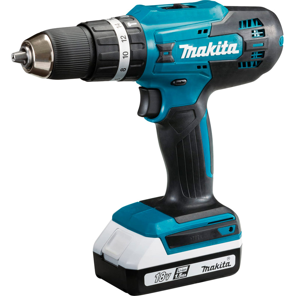 Дрель- шуруповерт ударный аккумуляторный MAKITA HP 488 DWE