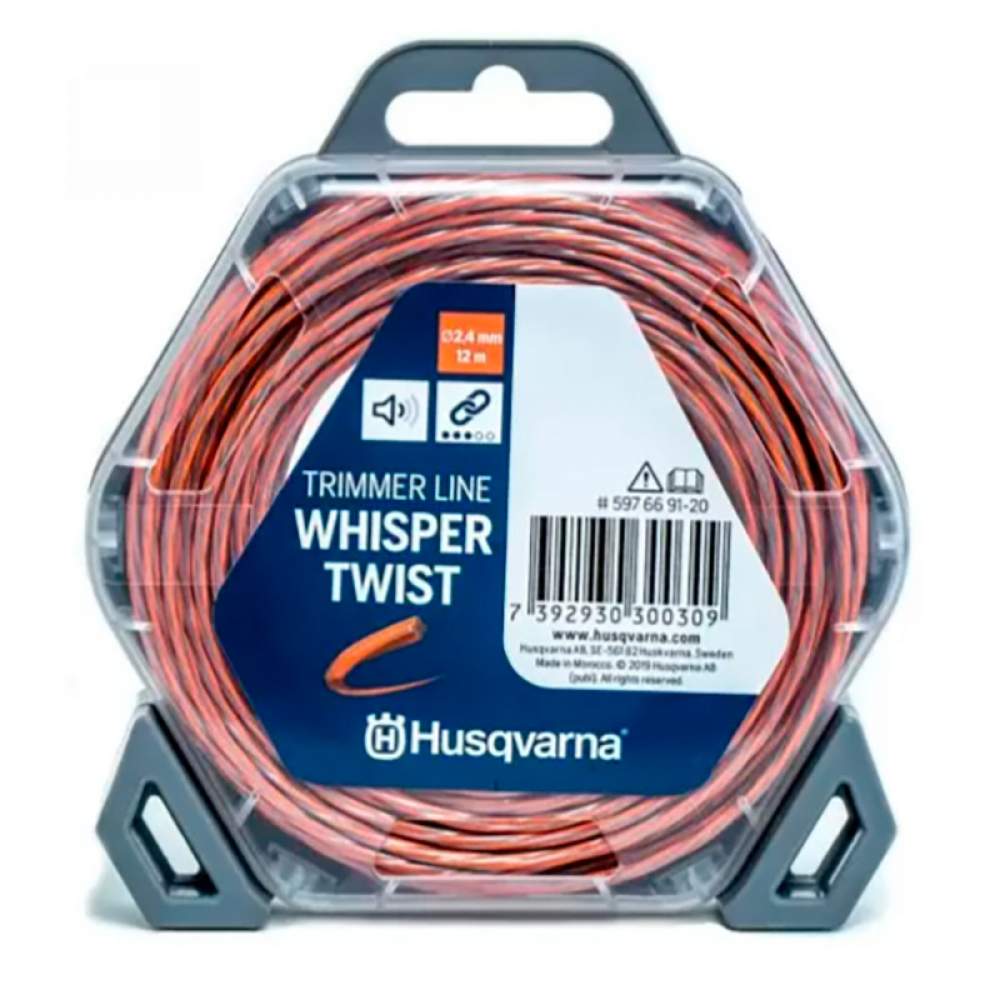 Леска HUSQVARNA 2,0x15 Whisper Twist (бесшумный, ProPolimer)