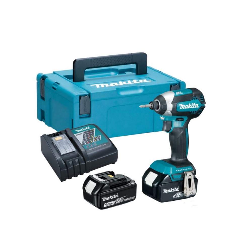 Гайковерт MAKITA DTD 153 RTJ (2*5,0 Ah, MAKPAC-2)