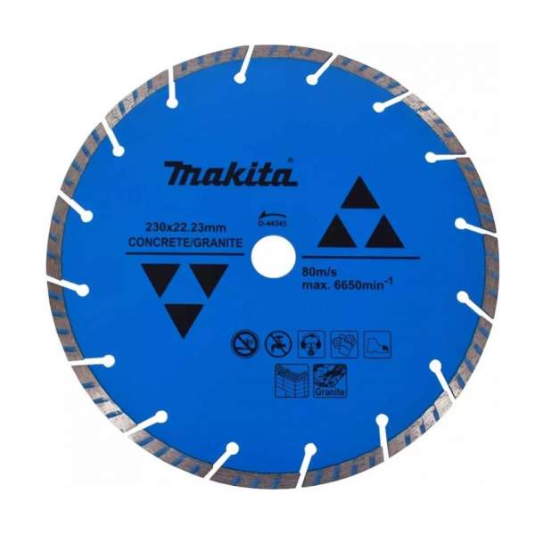 Алмазный диск MAKITA 230-22.23x7 мм круг сегментный по бетону и граниту
