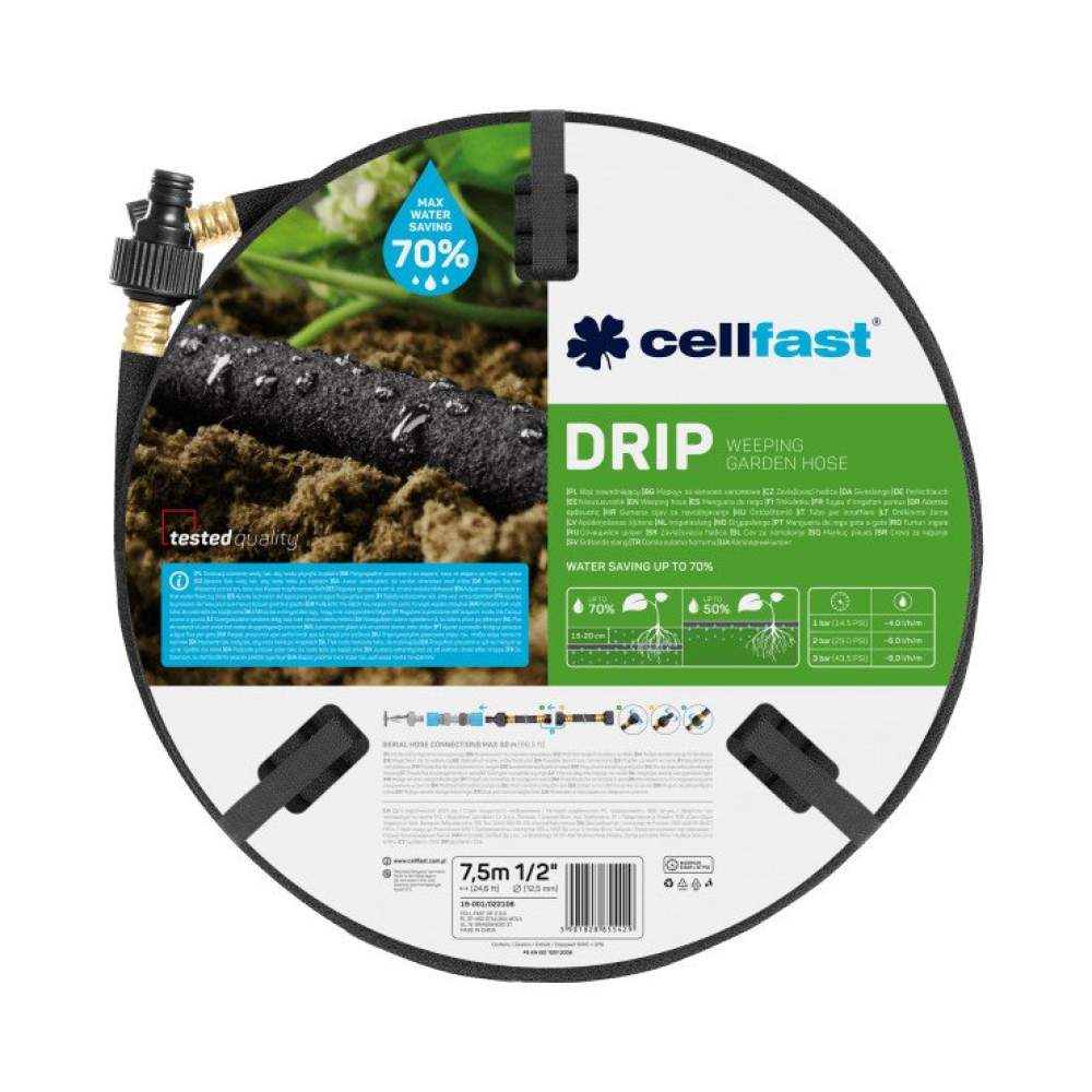 Шланг Cellfast сочащийся DRIP 1/2" 7,5 м