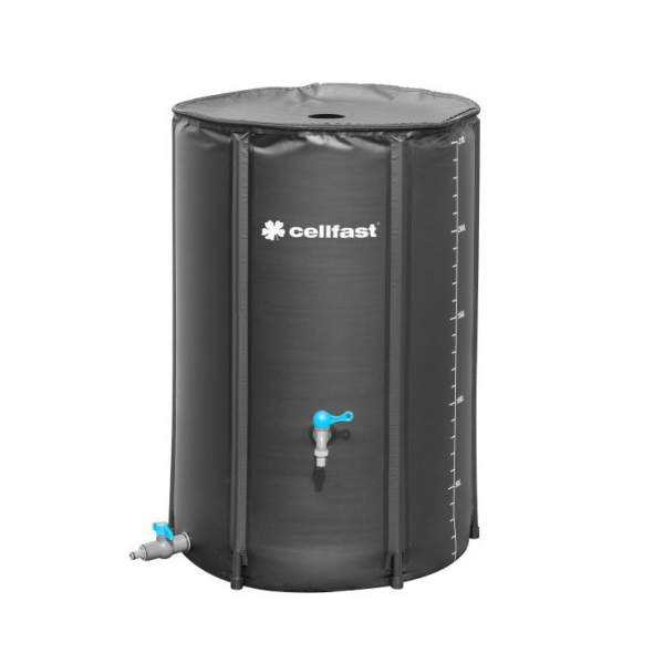 Прочий инвентарь Cellfast Резервуар складной для дождевой воды 250л (верхний патрубок, кран, клапан, внутренние сетчатые фильт