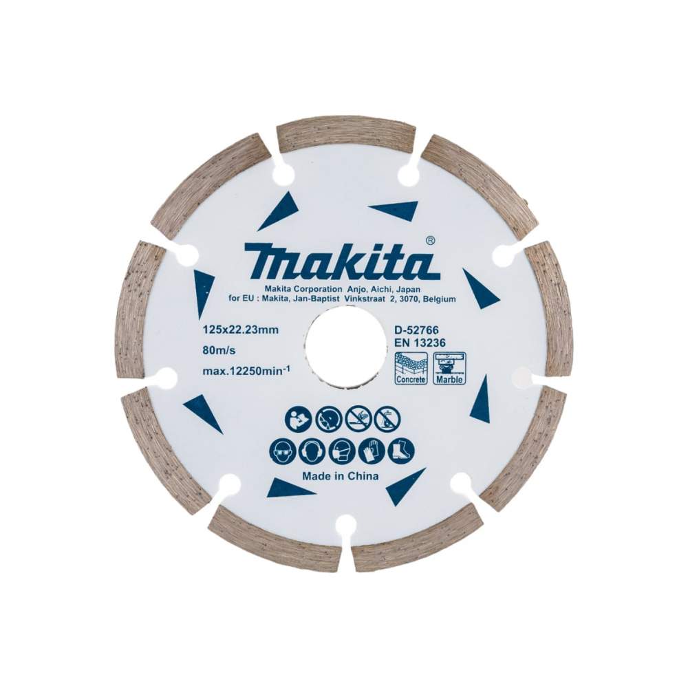 Алмазный диск MAKITA 125x22,23x7 (сегментированный, бетон/мрамор)