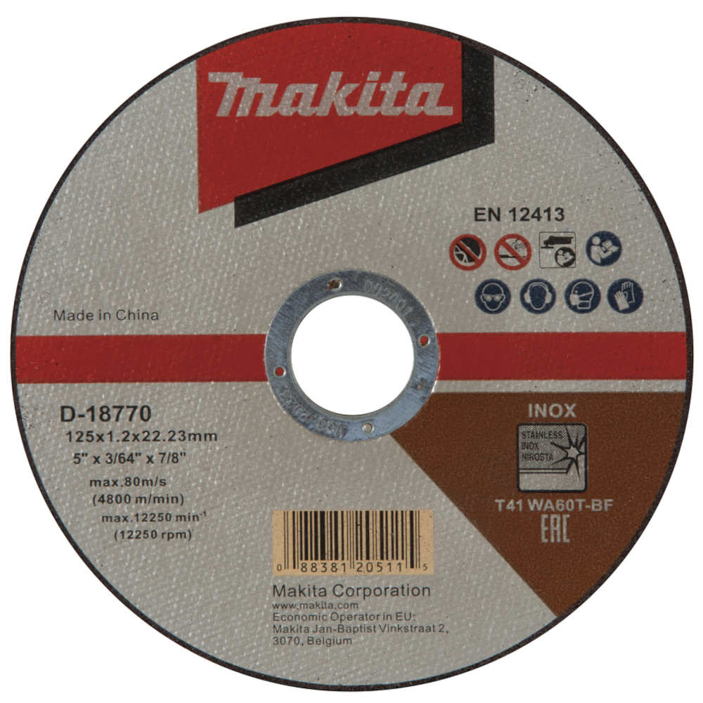 Отрезной круг MAKITA 125х1,2х22,23 WA60T