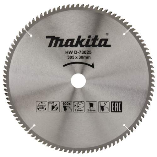 Пильный диск MAKITA для алюминия, 305x30x2.8/2x100T