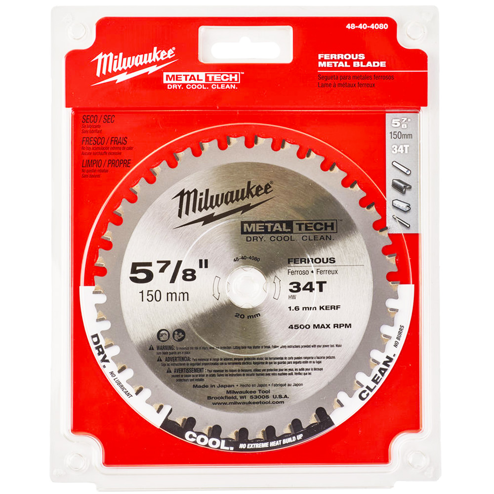 Пильный диск Milwaukee циркулярный по металлу Metal 150*20*34z