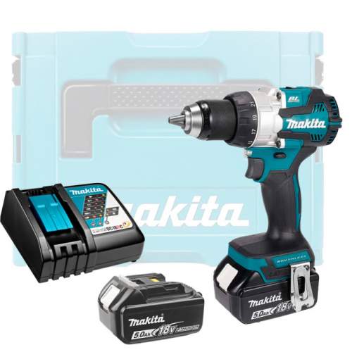 Дрель- шуруповерт аккумуляторный MAKITA DDF489RTJ в кейсе