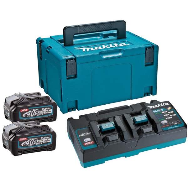Комплект аккумулятор XGT PSK 40V (BL4040 x 2 шт) + зарядное DC40RB MAKITA, арт,191U04-0 [Аккумуляторы и зарядные устройства MAKITA]