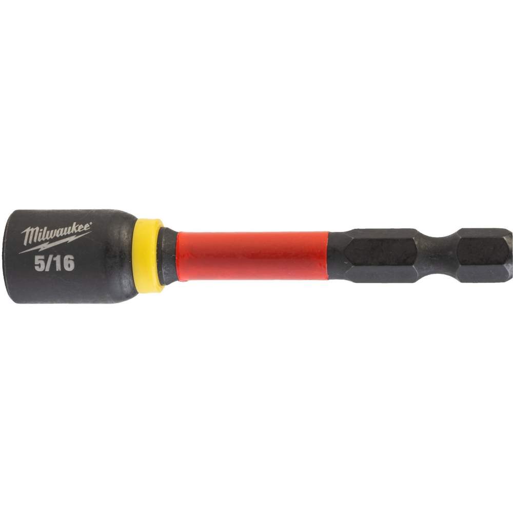 Milwaukee Насадка магнитная торцевая Milwaukee Shockwave 1/4" Hex-5/16"x65мм (4932492438) (магнитный наконечник, подходит для применений с высоким кру