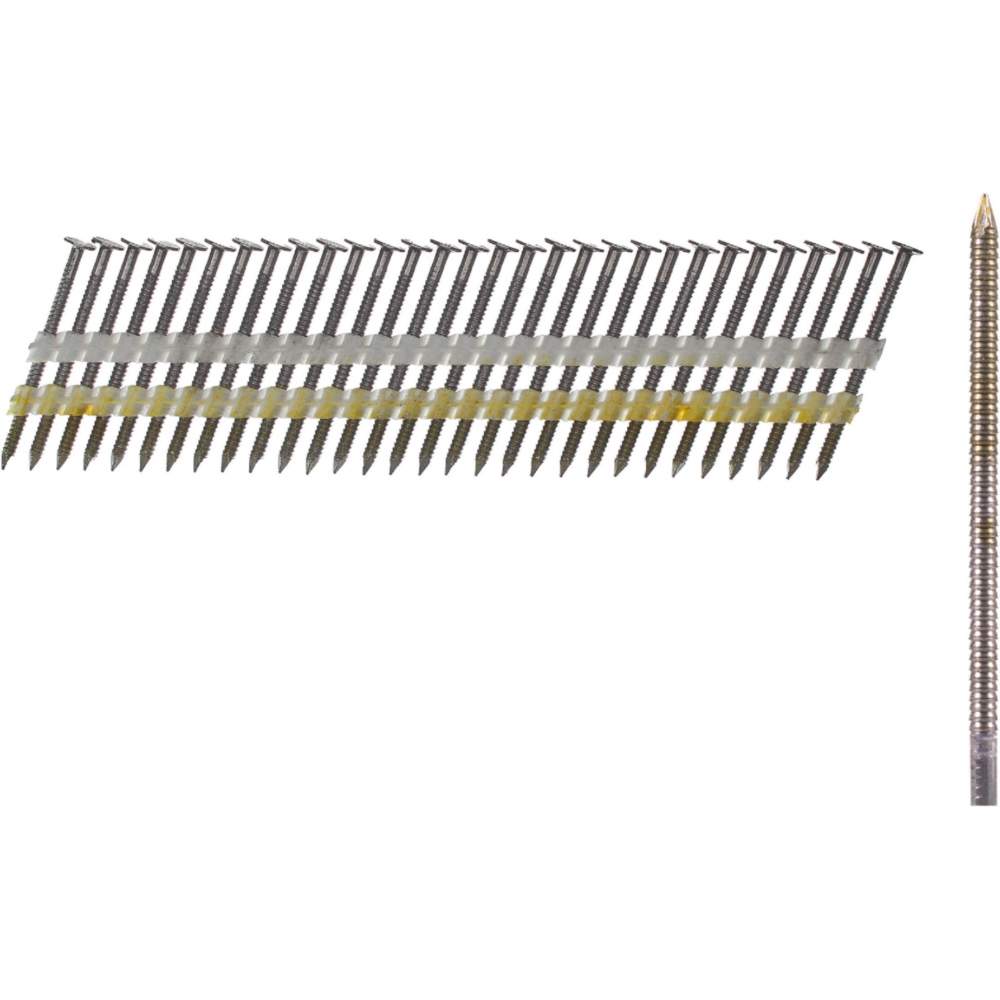 Milwaukee Гвозди Milwaukee 20°/75мм RS 1750шт (4932492592) (гальванические, с кольцевой накаткой, полукруглая голова, для M18 FFN21)