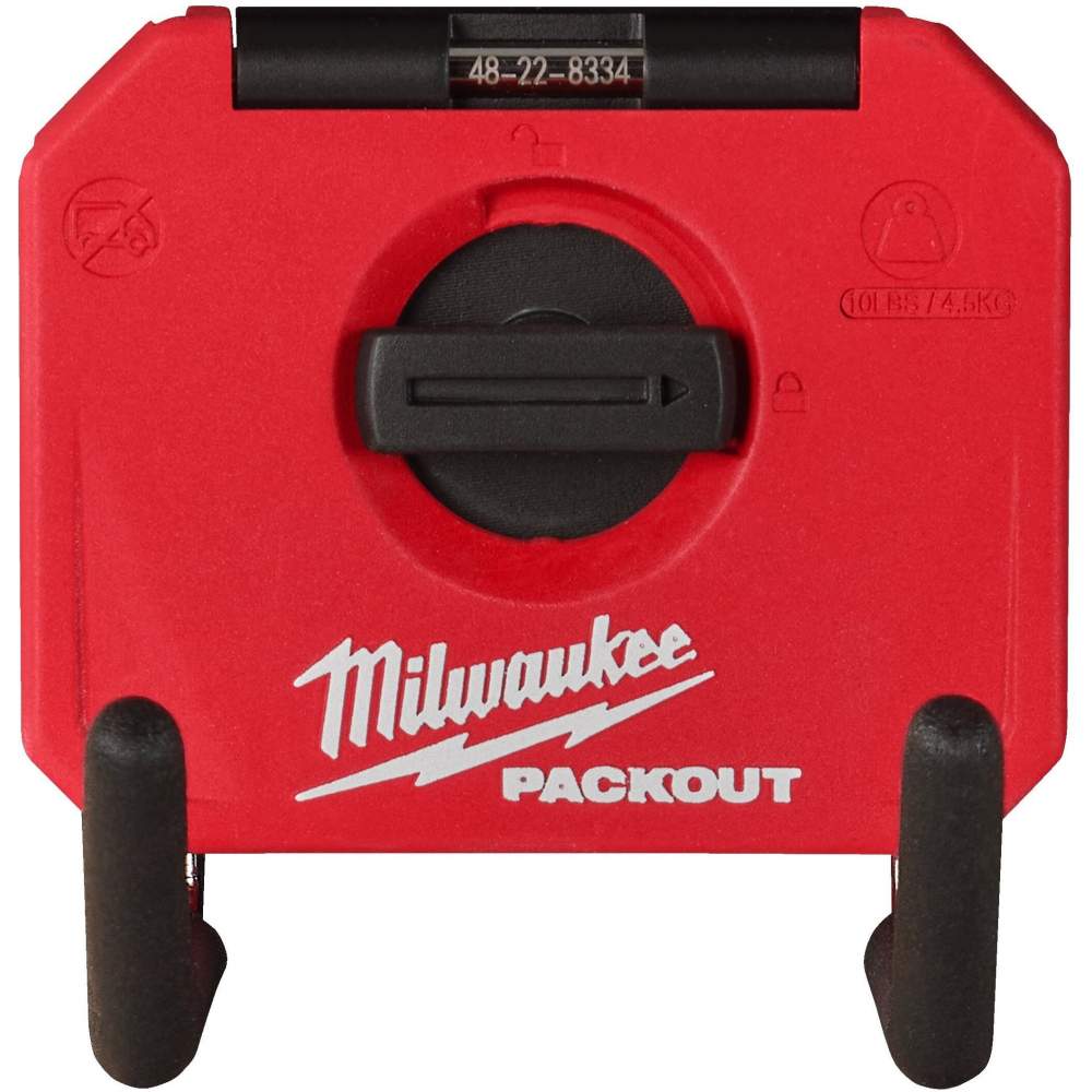 Milwaukee Крюк Milwaukee PackOut (4932480704) (прямой, универсальный, высокопрочная сталь, механизм щелчка и блокировки)