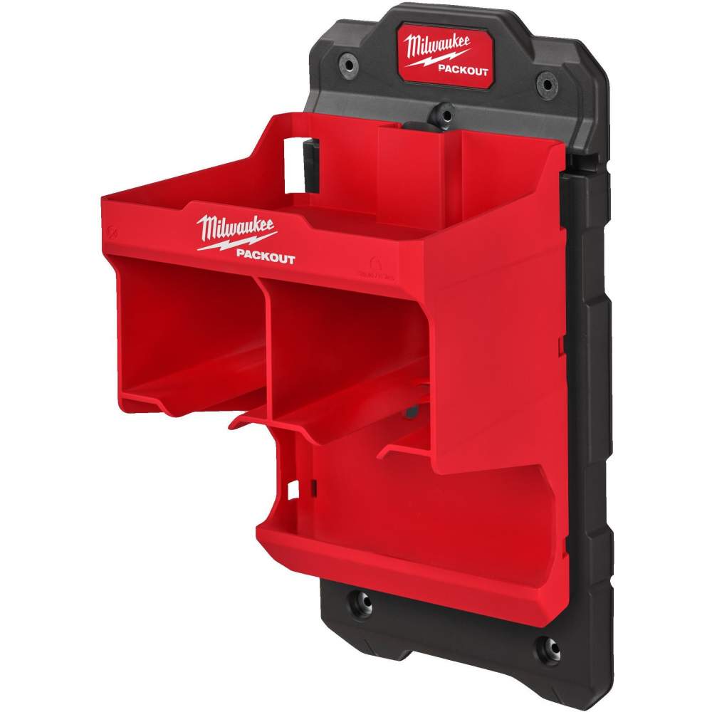 Системы хранения Milwaukee Станция Milwaukee PackOut (4932480712) (для шуруповертов, винтовертов, гайковертов, вмещает до двух инструментов, механизм щелчка и блокировк