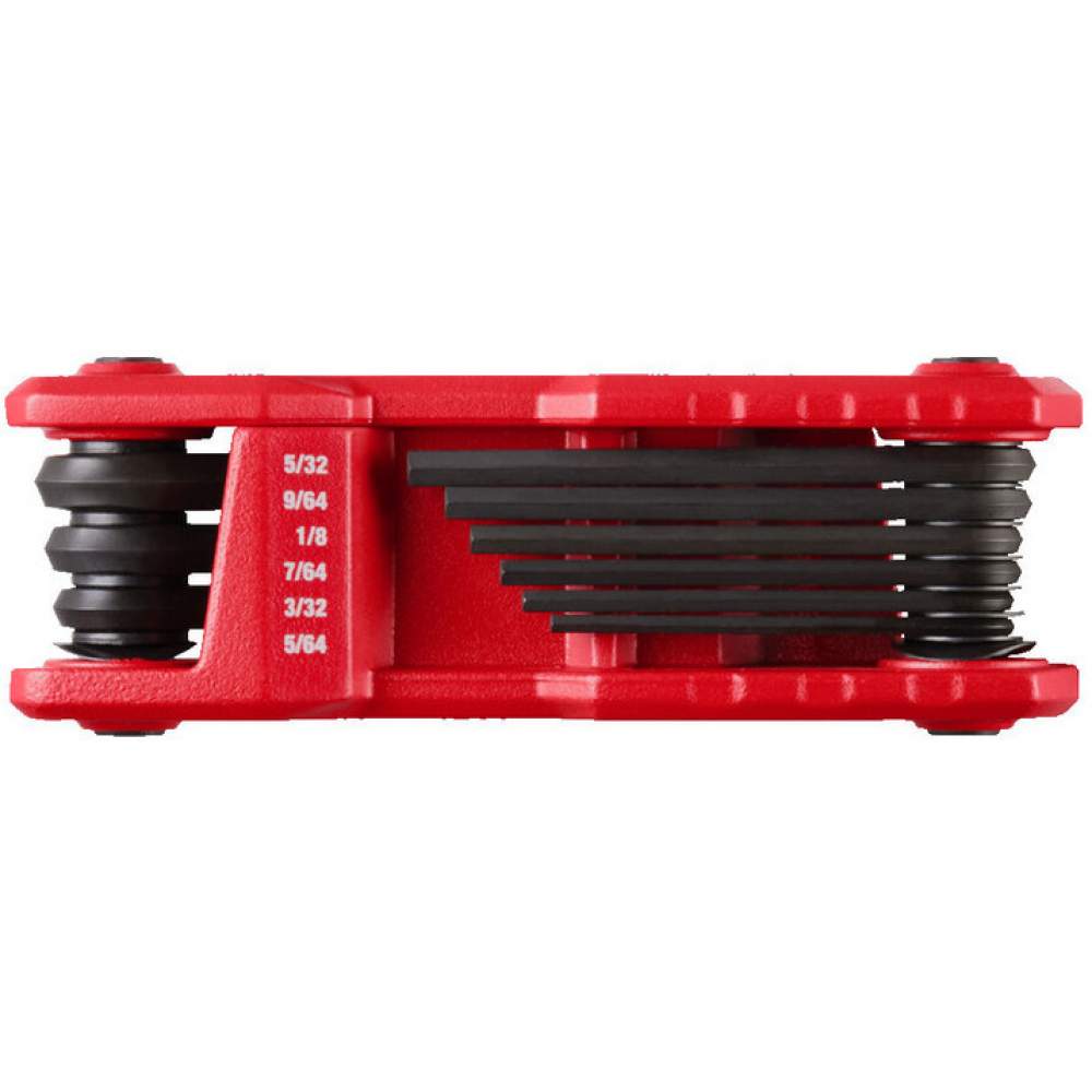 Milwaukee Набор шестигранных ключей Milwaukee 4932493614 5/64"-1/4" (9 ключей, высококонтрастные обозначения размеров, металлический корпус)