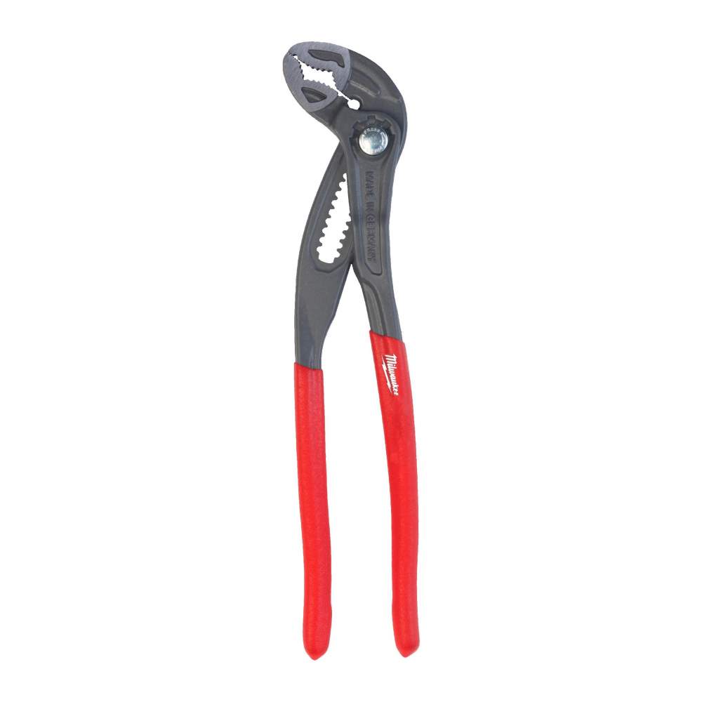 Milwaukee Клещи сантехнические Milwaukee 4932492459 240мм (переставные, зубья с индукционной закалкой, держатель для гвоздя и проволоки, конструкция с шарнирным