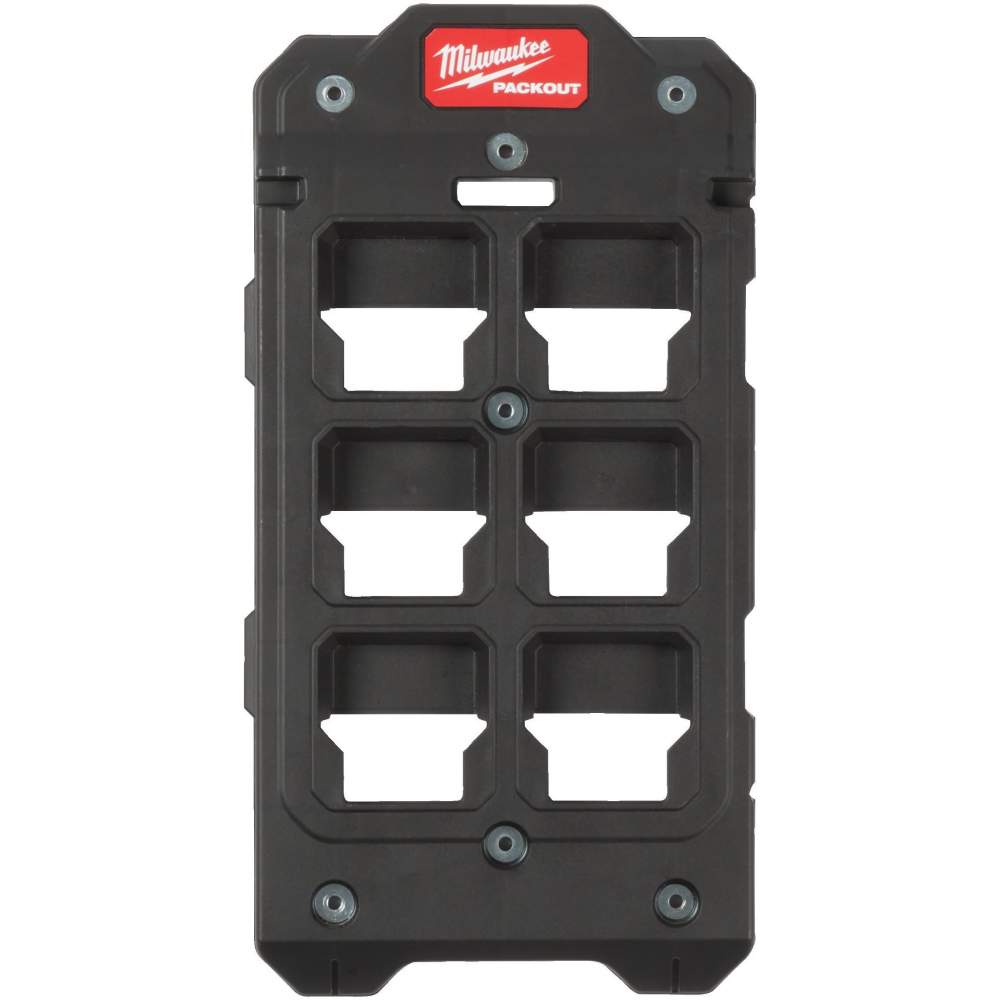 Milwaukee Монтажная пластина Milwaukee PackOut (4932480621) (для фиксации на поверхностях, изготовлен из ударопрочного полимера, усиленные металлом точки крепле