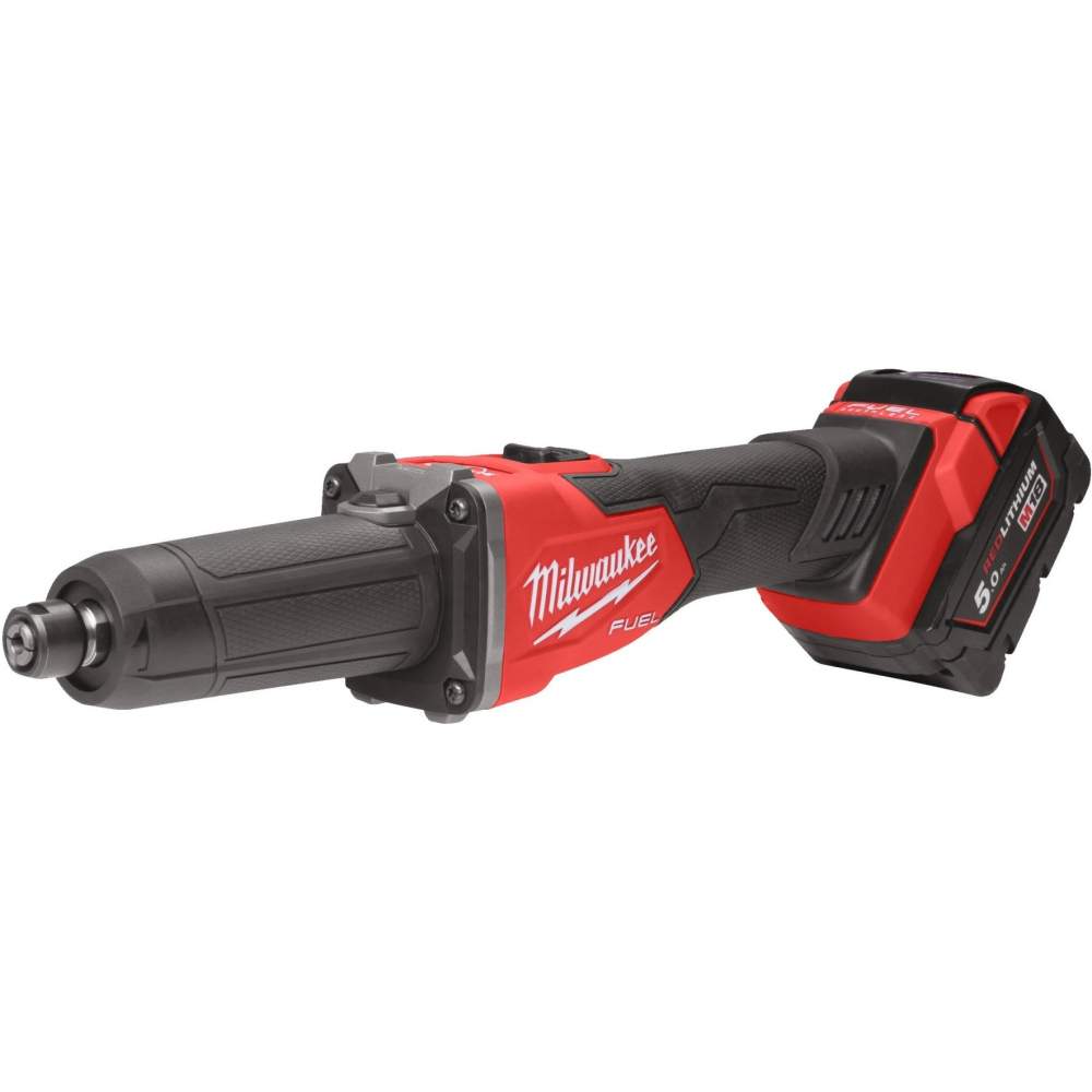 Шлифмашина прямая Milwaukee Прямошлифовальная машина Milwaukee M18 FDGRB-502X (4933480954) (питание: аккумулятор, 18 В, частота вращения на холостом ходу: 27000 об/мин, диаметр ц
