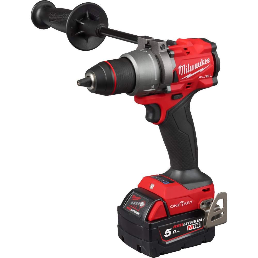 Дрель- шуруповерт аккумуляторный Milwaukee Milwaukee M18 Fuel One-Key ONEPD3-502X (4933492801) (бесщёточный двигатель, кол-во скоростей 2: 550/2100 об/мин, частота ударов 0-330