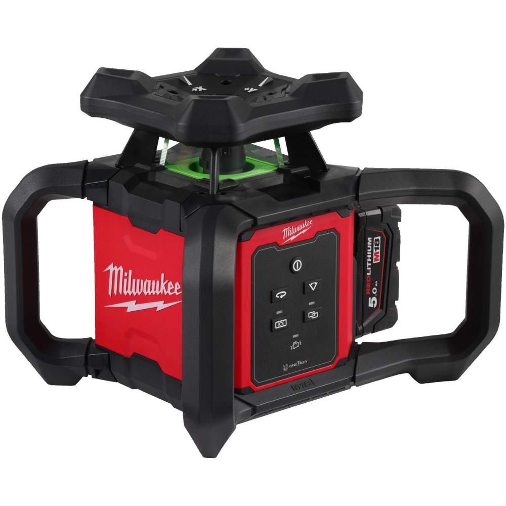 Milwaukee Лазерный нивелир Milwaukee M18 RLOHVG300-501C (4933493194) (цвет лазера: зеленый, самовыравнивание, время работы: до 32 ч, степень защиты: IP66, кейс,