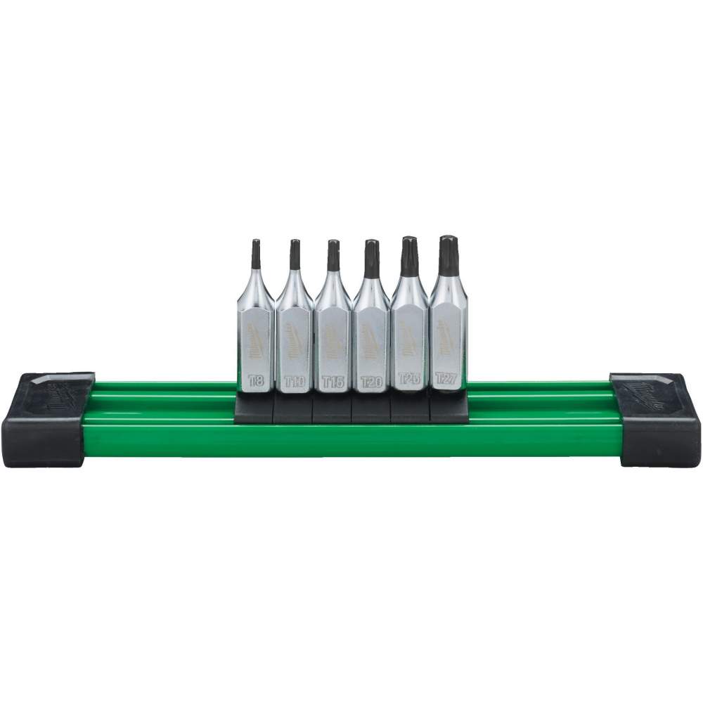 Milwaukee Насадки торцевые Milwaukee 1/4" Torx 6шт (4932480563) (размер: Т8, Т10, Т15, Т20, Т25, Т27, направляющая для хранения)