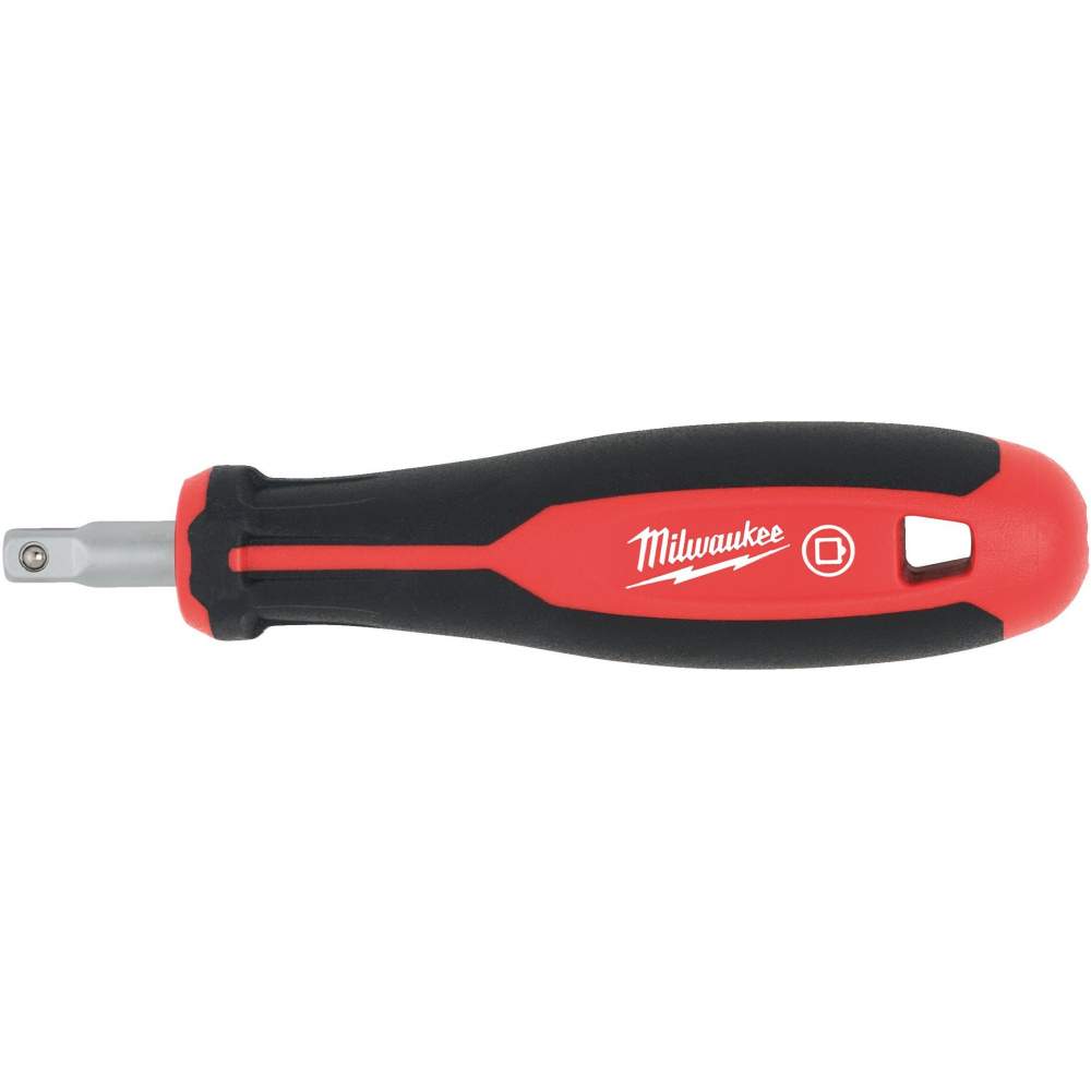 Milwaukee Рукоятка отверточная для головок Milwaukee 4932493960 1/4" (приводная, вращающаяся, шариковый фиксатор, отверстие для шнурка, защита от опрокидыв