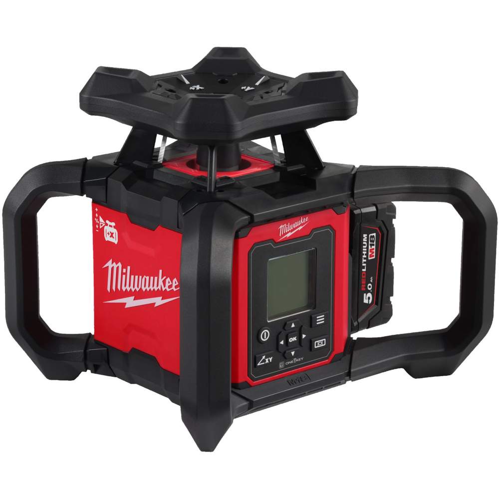 Milwaukee Лазерный нивелир Milwaukee M18 RLOHV1200-501C (4933493204) (цвет лазера: красный, самовыравнивание, время работы: до 70 ч, степень защиты: IP66, кейс,