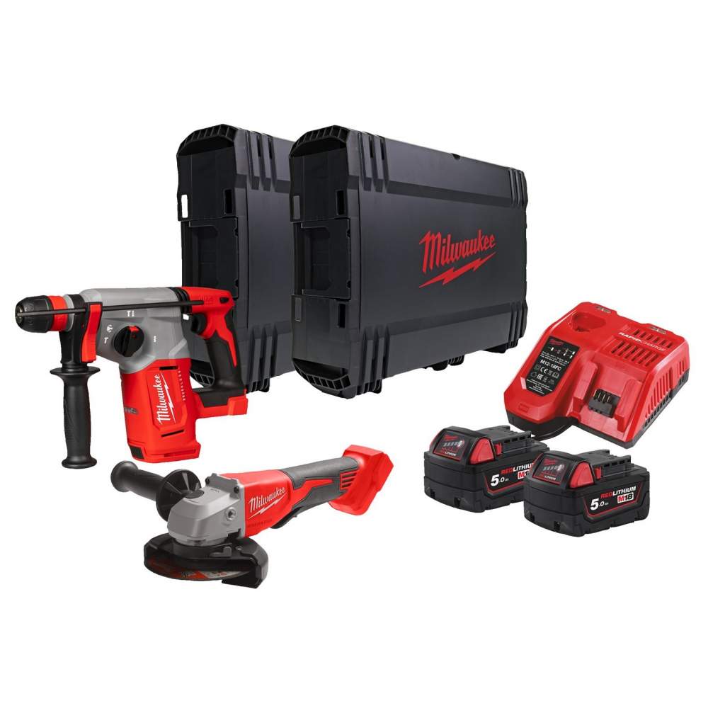 Набор инструмента Milwaukee M18 BLPP2G-502X (2 АКБ * 5,0 Ач, case*2)