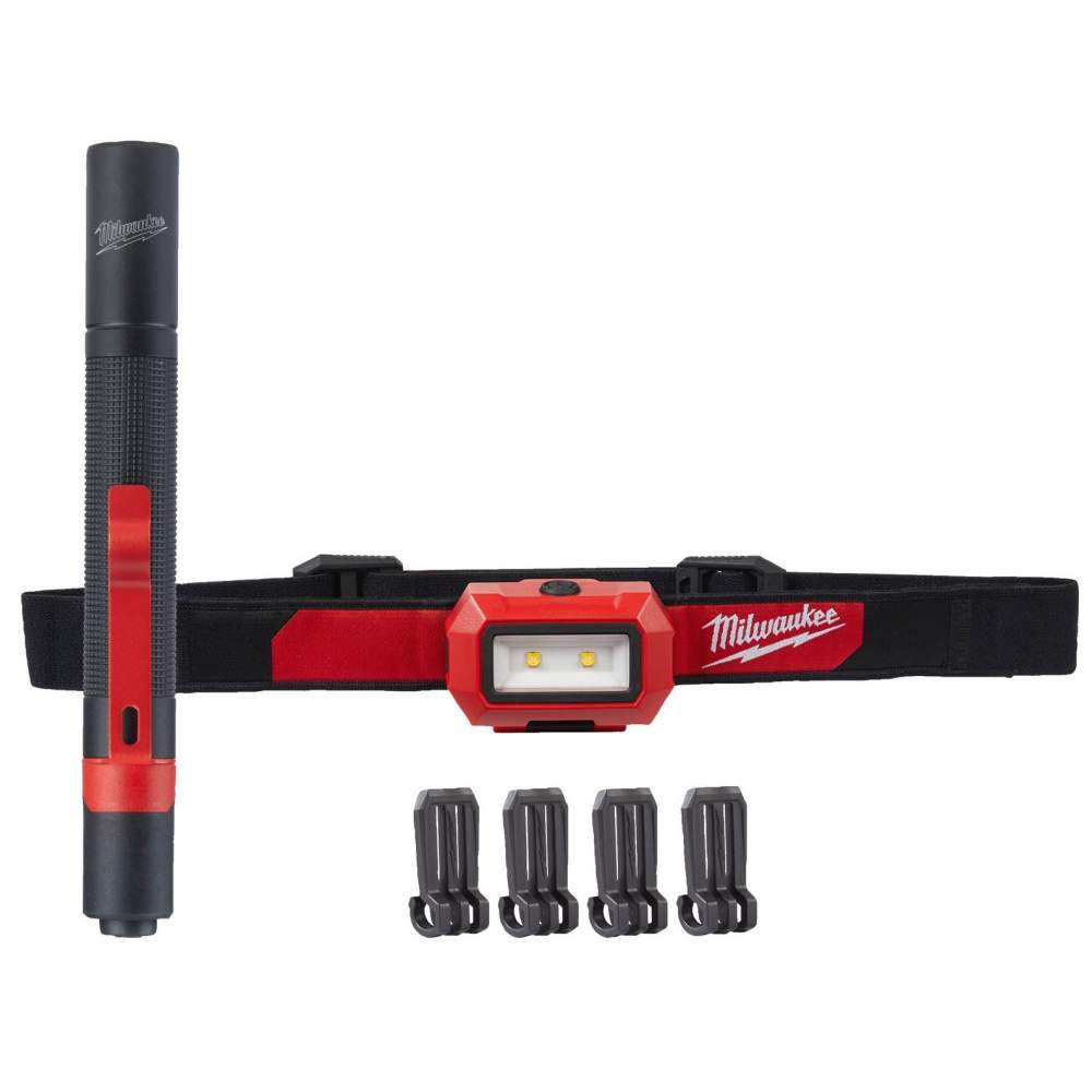 Фонарь Milwaukee Набор фонарей Milwaukee HL2IPL-LED (4933492103) (тип ламп: стветодиод, питание: батарейка, 5 x AAA, поставляется без зарядного устройства , блистер)