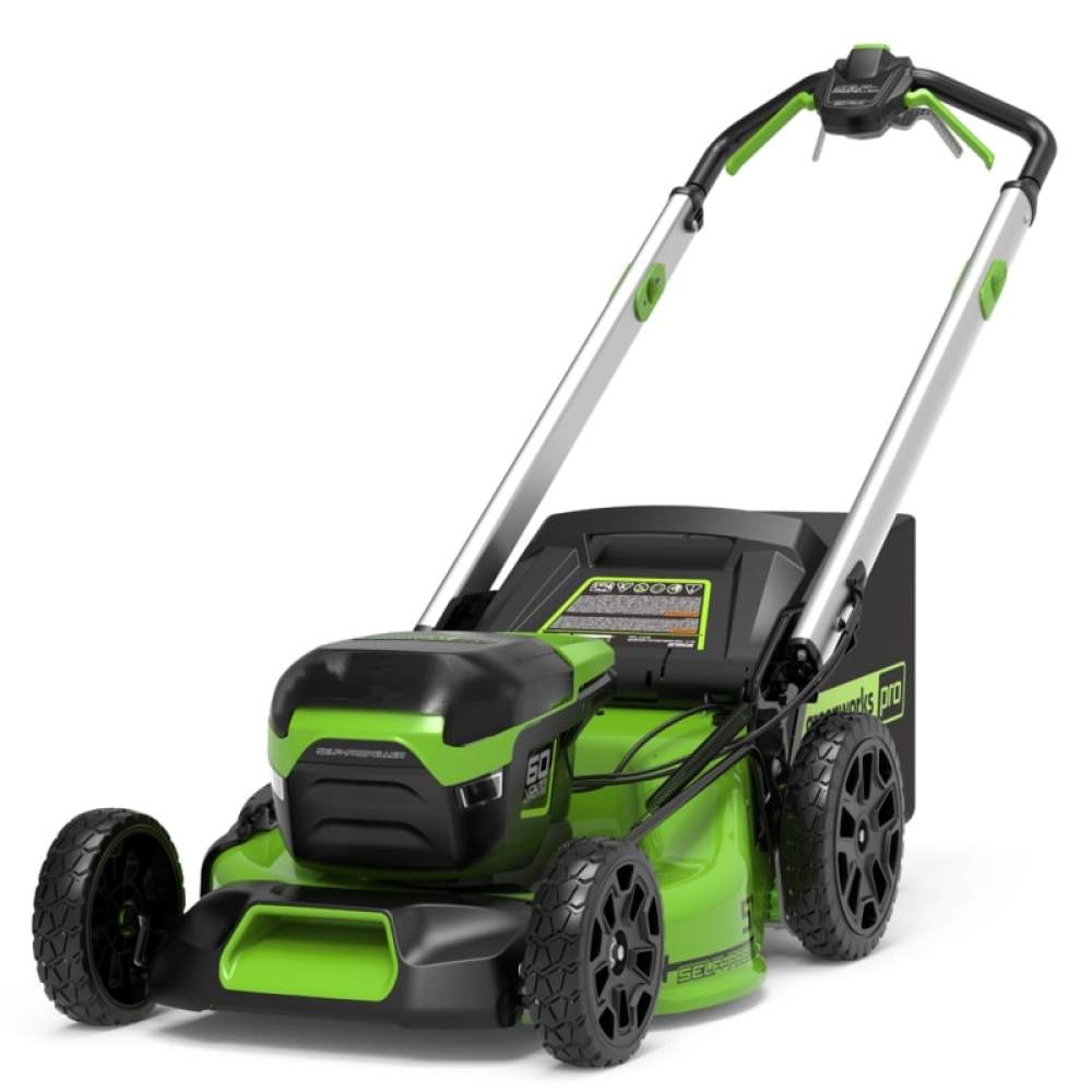 Газонокосилка аккумуляторная Greenworks GD60LM51SP (60V; 2хАКБ 5Ач и ЗУ 10А*2)