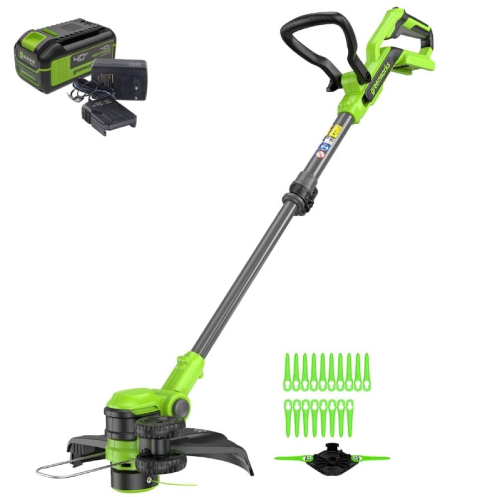 Триммер Greenworks 40V G40LT331 (1хАКБ 4Ач и ЗУ)