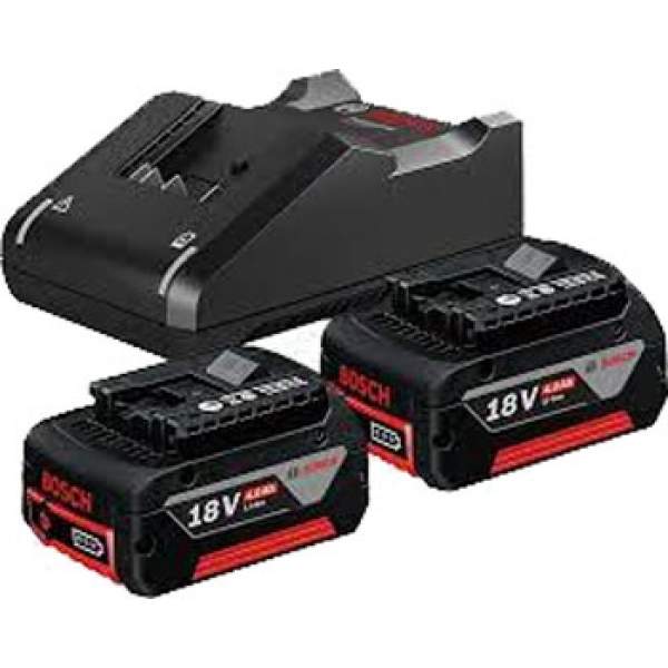 Аккумулятор "StarterSet" GBA 18V 2*4.0 Ah Professional (2 шт) + зарядное GAL 1880 CV, 1.600.A01.9S1 [Аккумуляторы и зарядные устройства BOSCH]