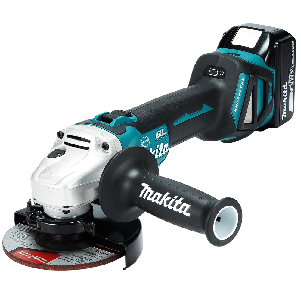 Углошлифмашина 125мм MAKITA DGA513RT1J (1*5,0 Ah, MakPac3)