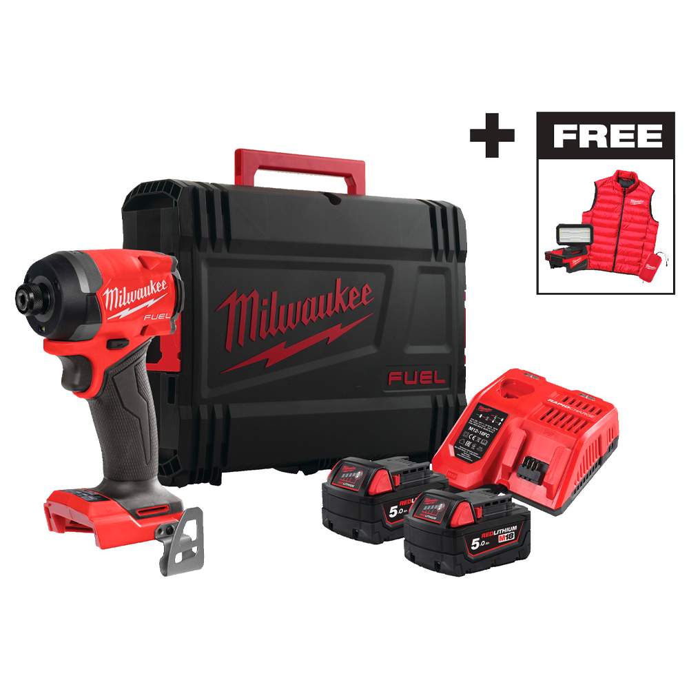 Винтоверт Milwaukee M18 FID3MC-502X (2*5.0 Ah, case, PROMO with Jacket)