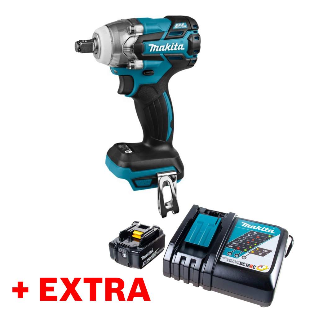 Гайковерт MAKITA DTW 285 Z (extra +191A25-2 (1*3.0 Ah, DC 18 RC), carton)