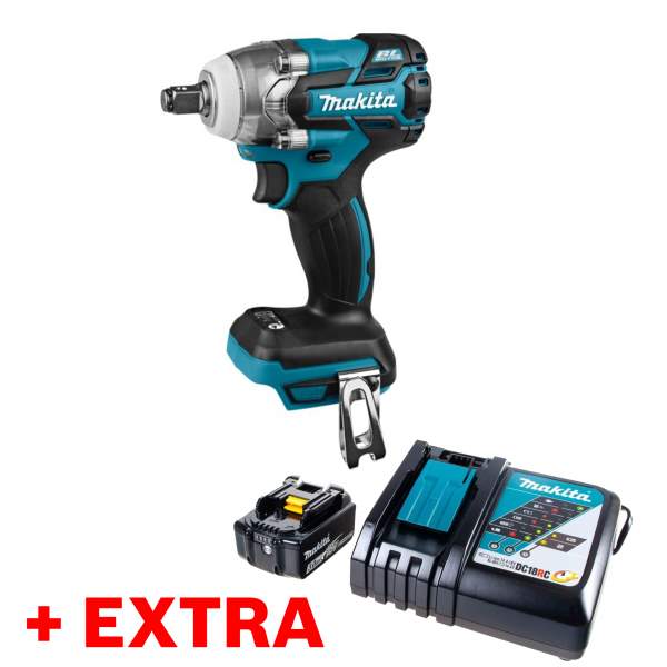 Гайковерт MAKITA DTW 285 Z (extra +191A25-2 (1*3.0 Ah, DC 18 RC), carton)