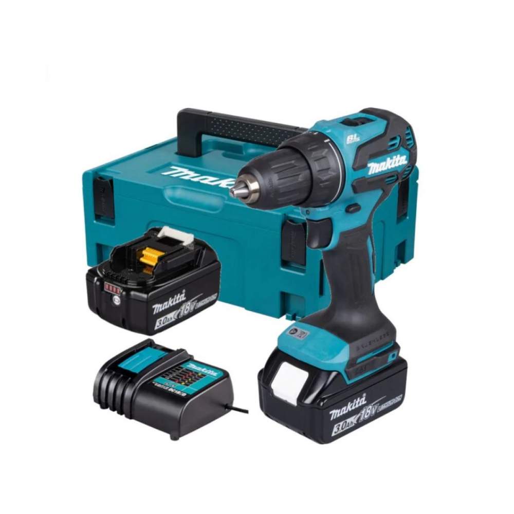 Дрель- шуруповерт аккумуляторный MAKITA DDF 490 SFJ (2*3.0 Ah, MAKPAC-2)