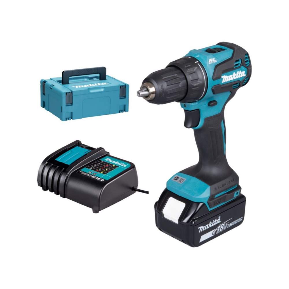 Дрель- шуруповерт аккумуляторный MAKITA DDF 490 SF1J (2*3.0 Ah, MAKPAC-2)