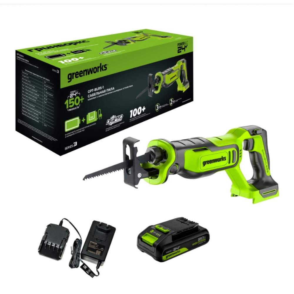 Сабельная пила Greenworks GPT-BLRS-1