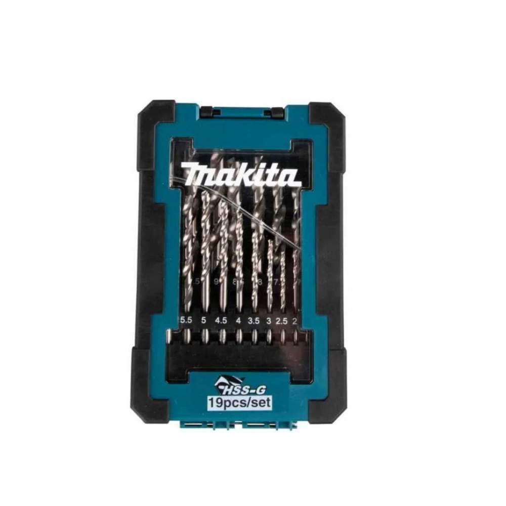 Набор сверл по металлу ц/х, HSS-G, D-78352 комплект из 19 шт MAKITA (19 шт. (1-10мм, шаг 0.5мм))