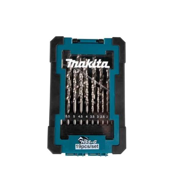 Набор сверл по металлу ц/х, HSS-G, D-78352 комплект из 19 шт MAKITA (19 шт. (1-10мм, шаг 0.5мм))