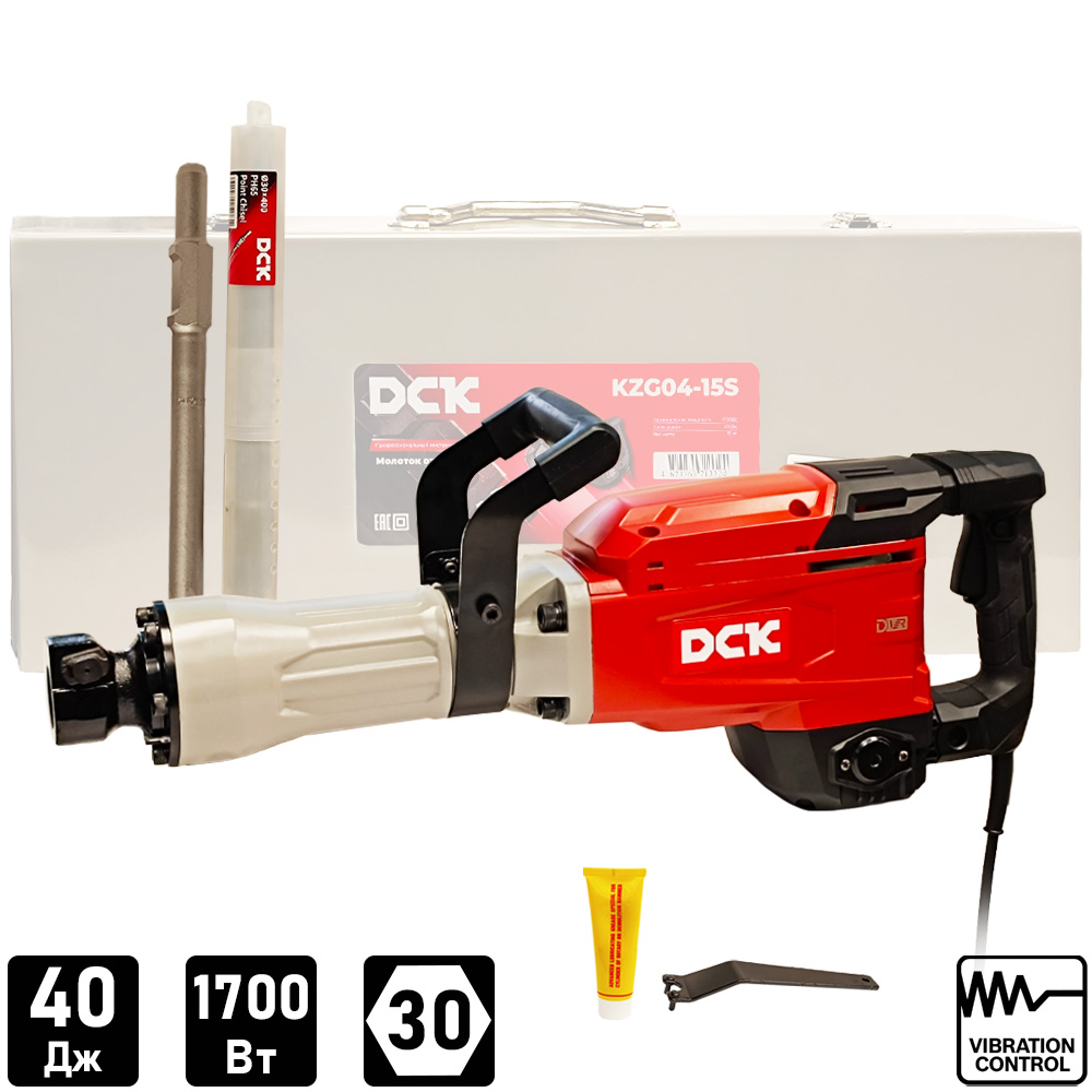 Отбойный молоток DCK KZG04-15S (case)