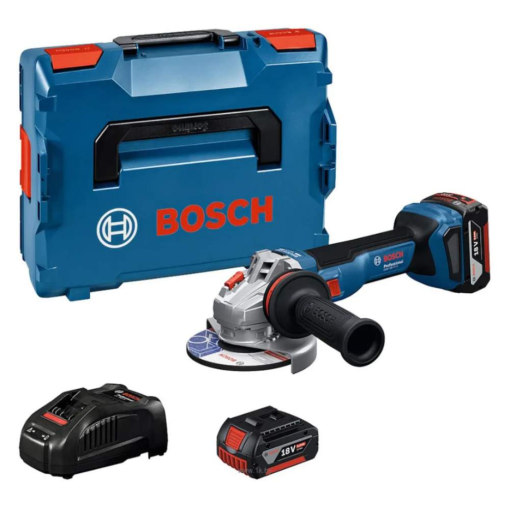 Углошлифмашина 125мм BOSCH GWS 18V-11 S (2*5.0 Ah, L-Boxx)
